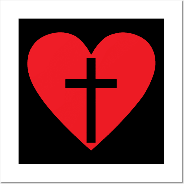 Jesus Heart Costume Gift Wall Art by Ohooha